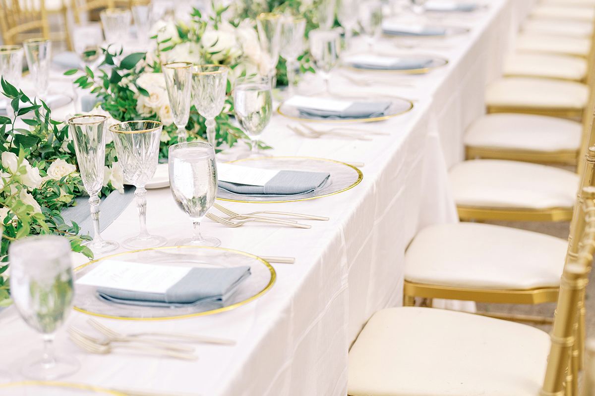 A garden portrait of Annie and Zach at Rancho Bernardo Inn in San Diego, planned by Bliss Events.